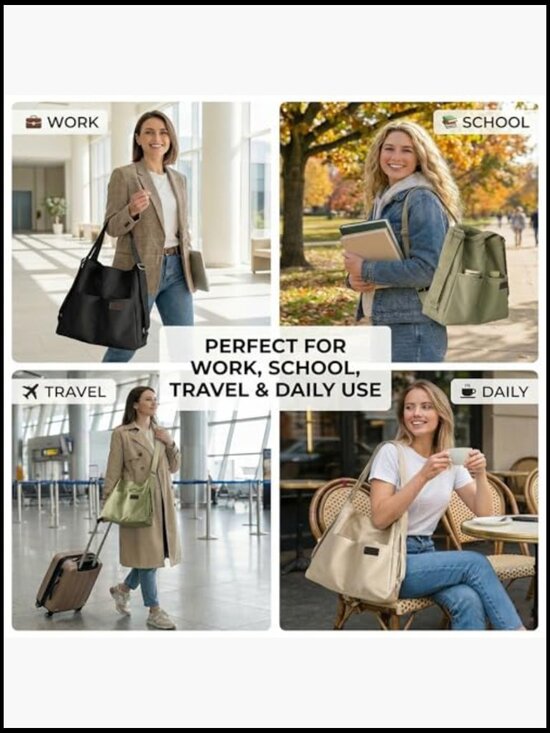 Convertible Backpack Tote 3-in-1 Nylon Travel Bag Large Capacity Shoulder main image 7